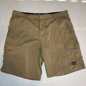 Salt Life La Vida Shorts Men's 40 Khaki Cargo Vapor Stretch Tan Outdoor Tactical